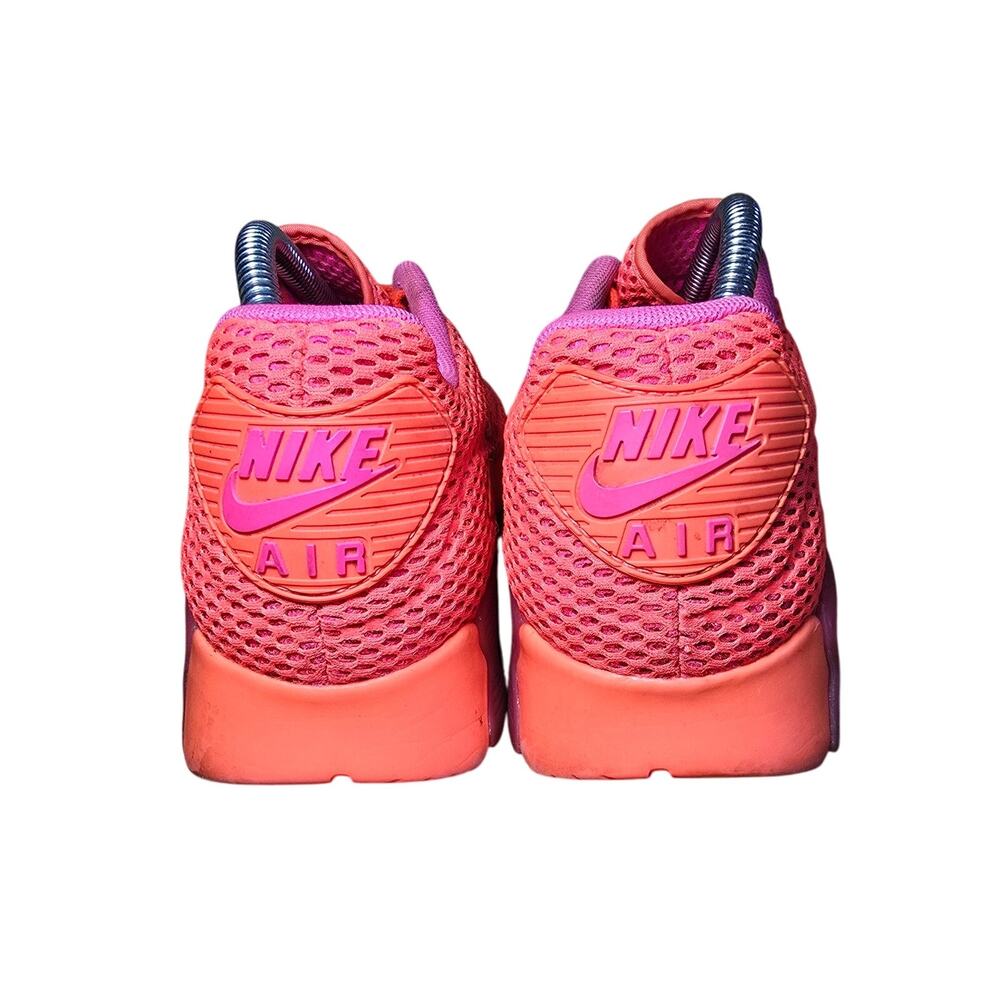 2015 Women's Nike Air Max 90 Ultra Breathe Bright Crimson Size 9.5 Used Rare - Picture 3 of 8